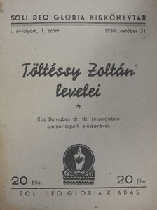 Töltéssy Zoltán - Töltéssy Zoltán levelei [antikvár]