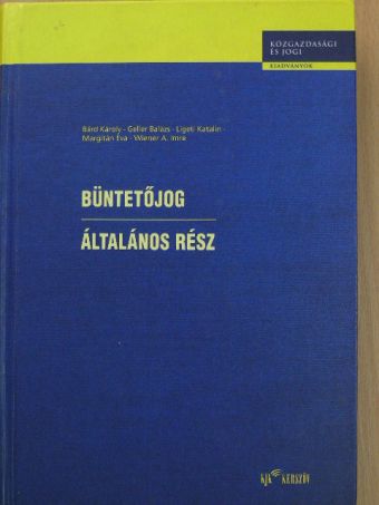 Bárd Károly - Büntetőjog [antikvár]