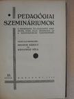 Kiss Emilia - Pedagógiai szemináriumok III. [antikvár]