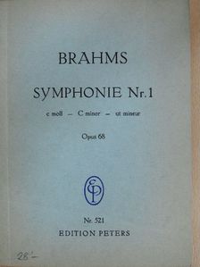 Johannes Brahms - Symphonie Nr. 1 c moll - C minor - Ut mineur [antikvár]