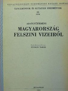Adatgyűjtemény Magyarország felszini vizeiről [antikvár]