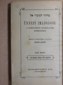 Ünnepi imádságok I. [antikvár]