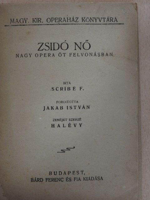 Scribe F. - Zsidó nő [antikvár]