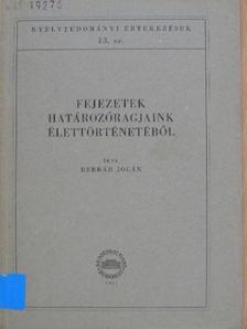 Berrár Jolán - Fejezetek határozóragjaink élettörténetéből [antikvár]