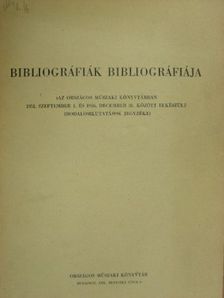 Bibliográfiák bibliográfiája [antikvár]