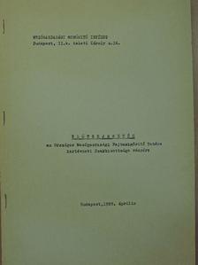 Előterjesztés az Országos Mezőgazdasági Fajtaminősítő Tanács Kertészeti Szakbizottsága részére [antikvár]