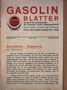 F. Berenbruch - Gasolin Blätter Mai 1930 [antikvár]