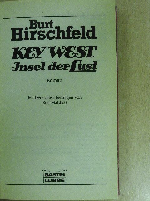 Burt Hirschfeld - Key West [antikvár]