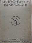 Dr. Peter Jessen - Jahrbuch des Deutschen Werkbundes 1915. [antikvár]