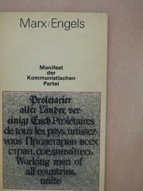 Friedrich Engels - Manifest der kommunistischen Partei [antikvár]