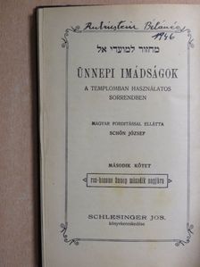 Ünnepi imádságok II. [antikvár]