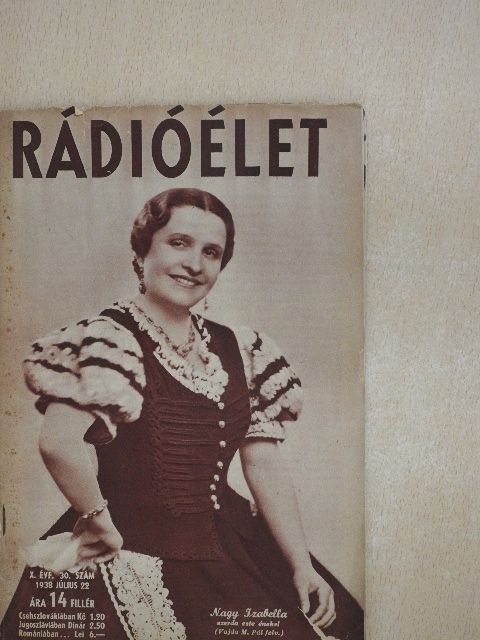 Máriáss Imre - Rádióélet 1938. július 22. [antikvár]