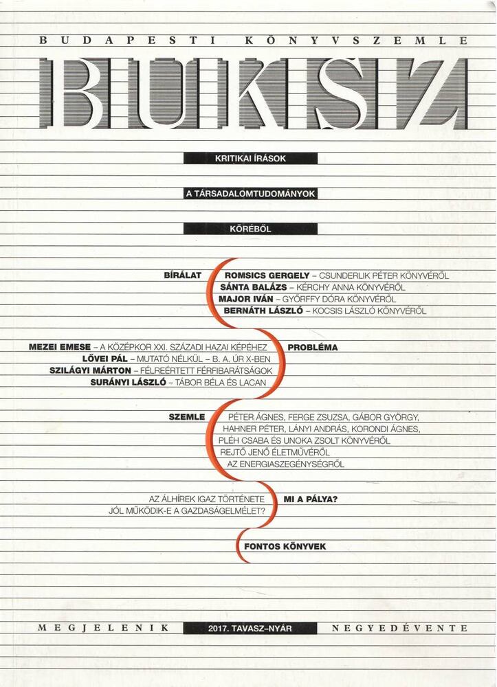 Wessely Anna - BUKSZ - 2017. tavasz-nyár [antikvár]