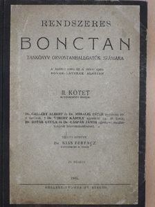 Botár Gyula - Rendszeres bonctan II. (töredék) [antikvár]