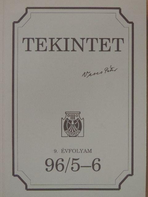 Balogh Sándor - Tekintet 1996/5-6 [antikvár]