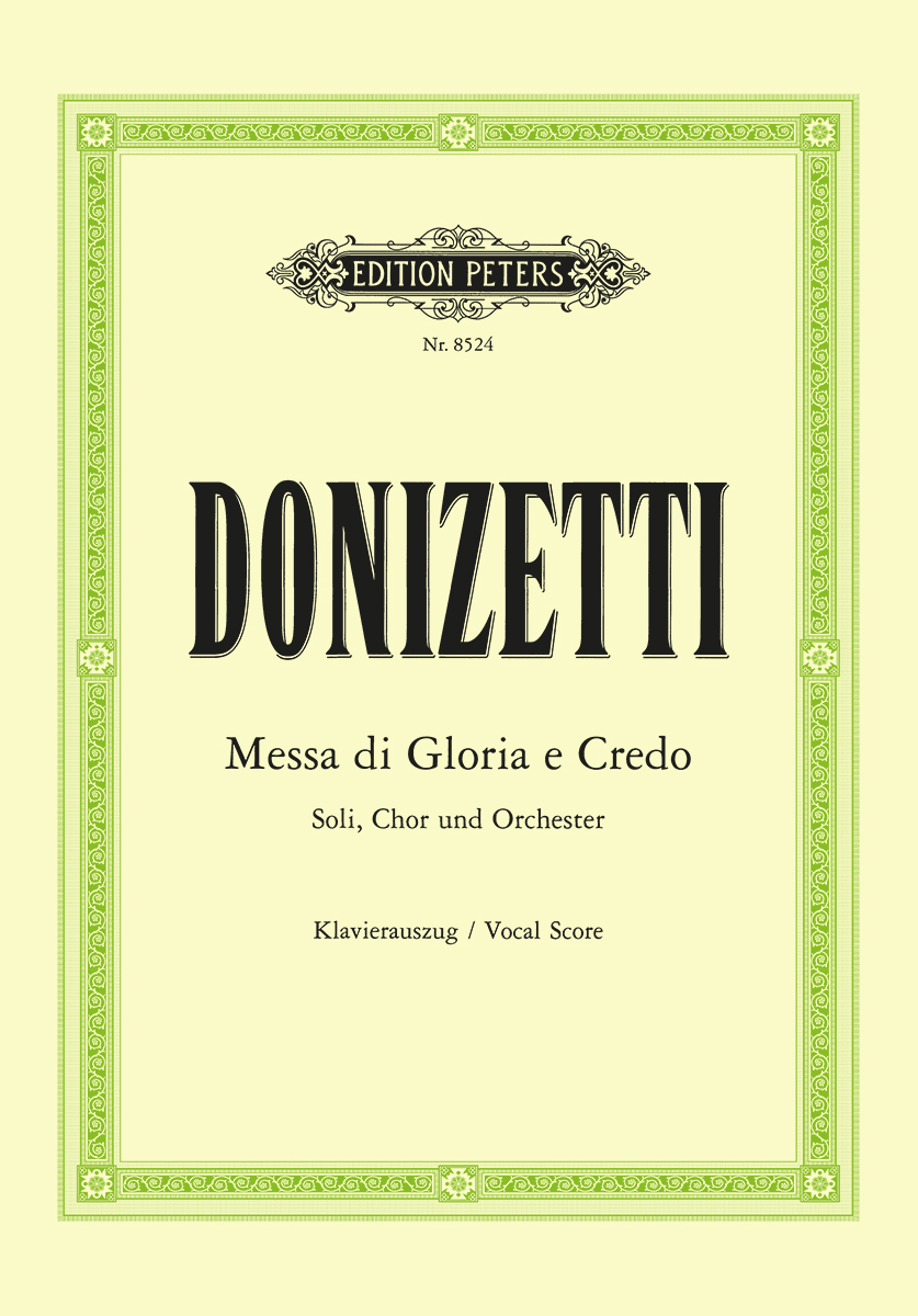 DONIZETTI - MESSA DI GLORIA E CREDO - KLAVIERAUSZUG