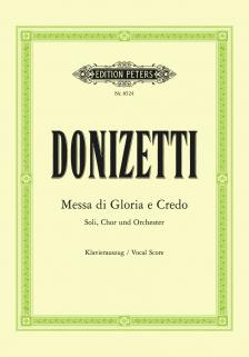 DONIZETTI - MESSA DI GLORIA E CREDO - KLAVIERAUSZUG