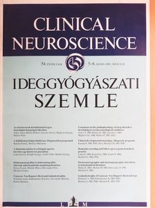 Boncz István - Ideggyógyászati Szemle 2001. május 20. [antikvár]