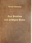 Nicolai Hartmann - Das Problem des geistigen Seins (gótbetűs) [antikvár]
