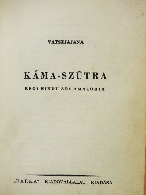 Vátszjájana - Káma-szútra [antikvár]