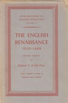 V. de Sola Pinto - The English Renaissance [antikvár]