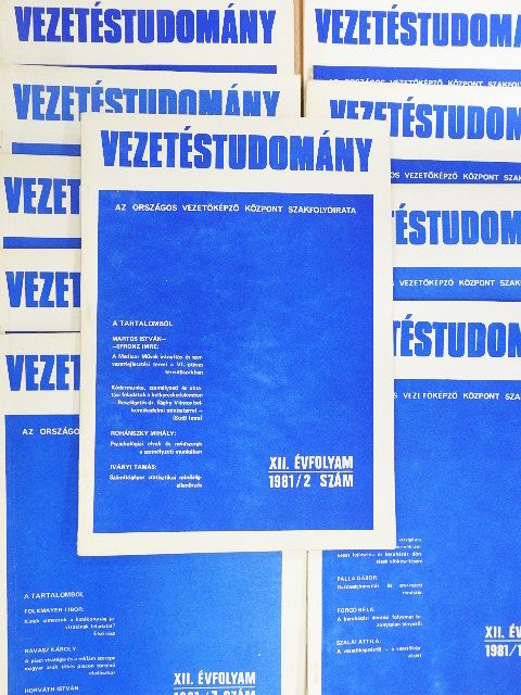 Vezetéstudomány 1981. (nem teljes évfolyam) [antikvár]
