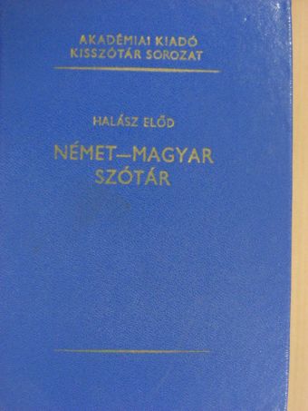 Halász Előd - Német-magyar szótár [antikvár]