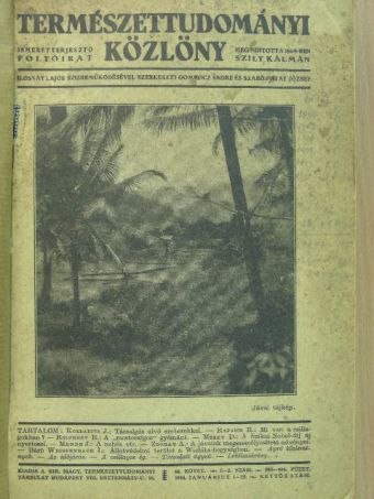 Dr. Reichert Róbert - Természettudományi Közlöny 1934. január-december/Pótfüzetek a Természettudományi Közlönyhöz 1934. január-december [antikvár]