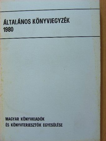Általános könyvjegyzék 1980 [antikvár]
