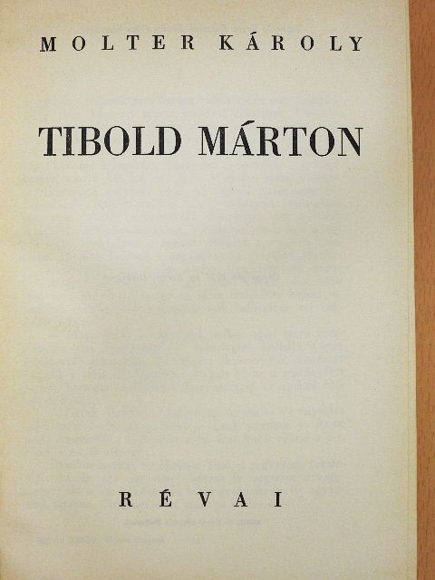 Molter Károly - Tibold Márton I-II. [antikvár]