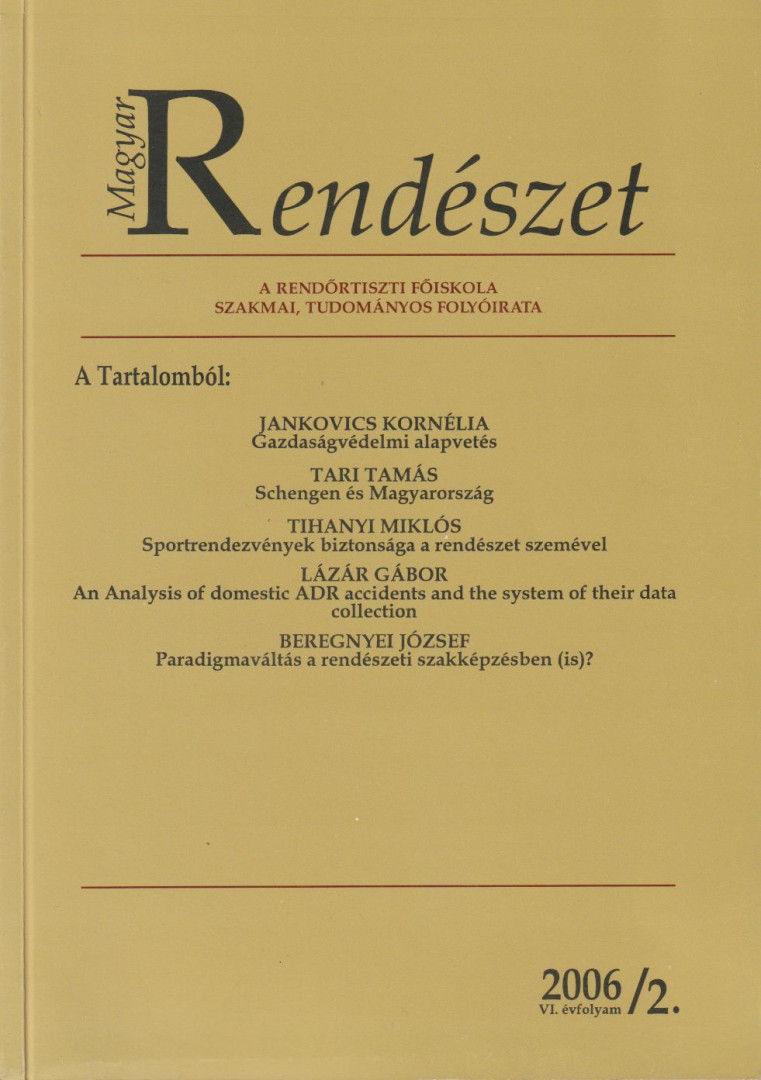 Dr. Szakács Gábor (szerk.) - Magyar Rendészet 2006/2. [antikvár]