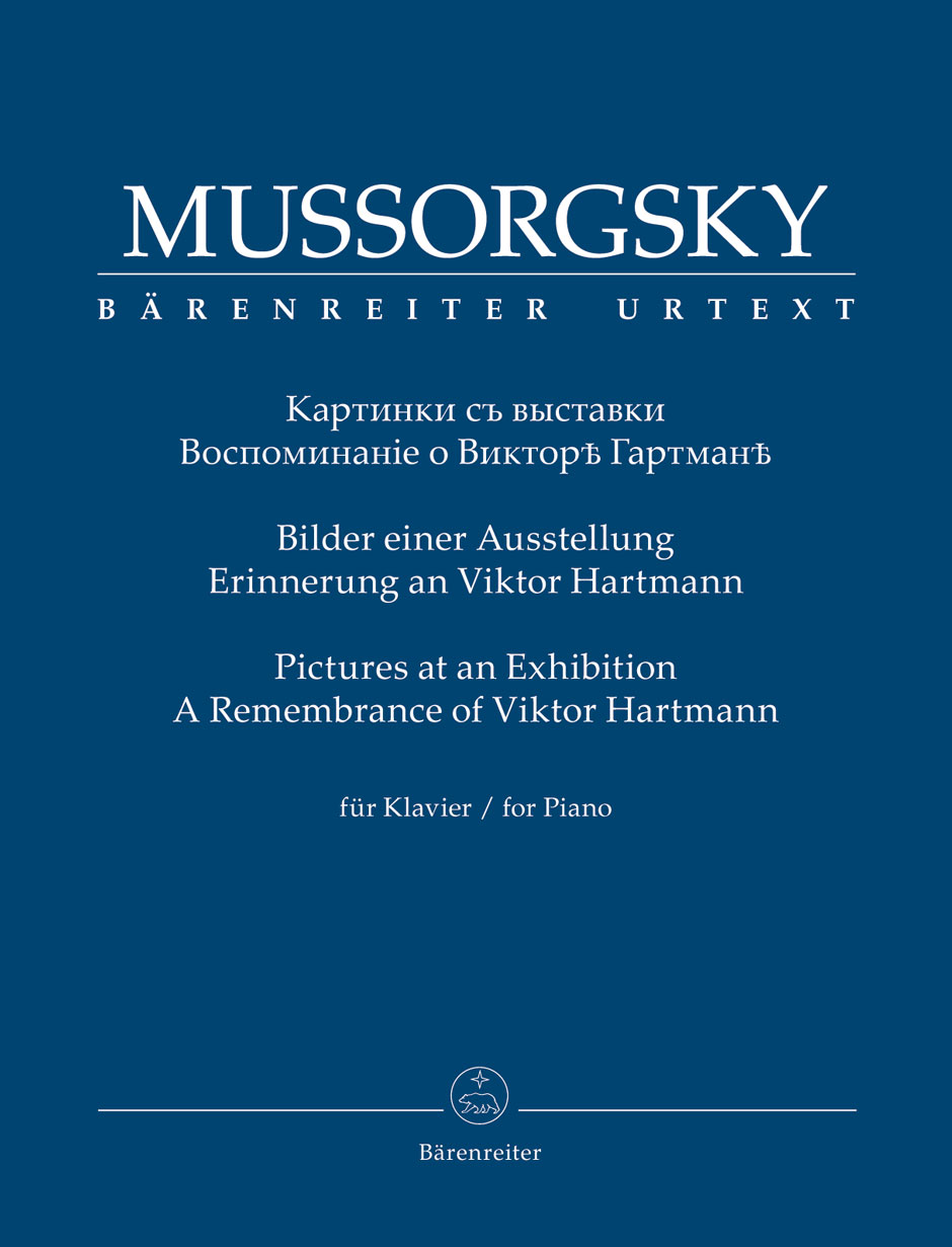 MUSZORGSZKIJ / MUSSORGSKY - BILDER EINER AUSSTELLUNG. ERINNERUNG AN VIKTOR HARMANN FÜR KLAVIER