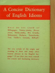 William Freeman - A Concise Dictionary of English Idioms [antikvár]