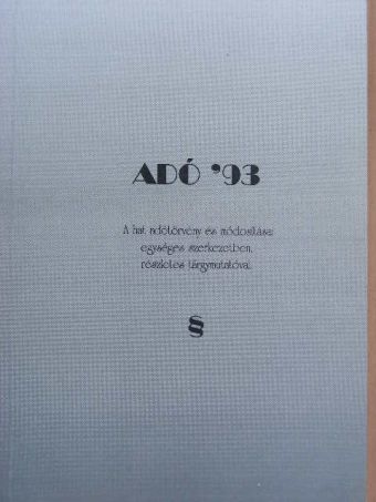 Adó '93 [antikvár]
