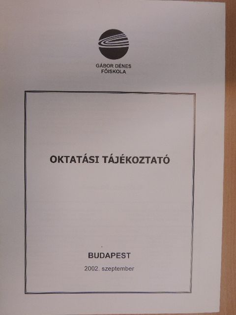 Oktatási tájékoztató [antikvár]