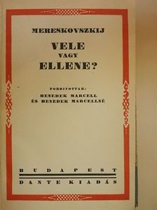 Mereskovszkij - Vele vagy ellene? [antikvár]