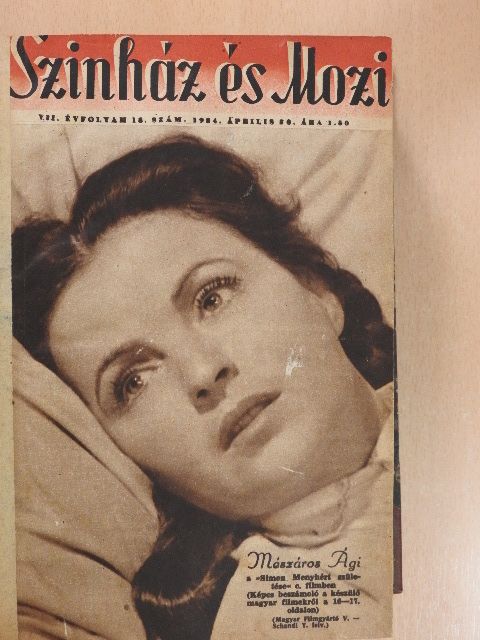 Ábel Péter - Szinház és Mozi 1954. (nem teljes évfolyam) [antikvár]