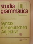 Wolfgang Motsch - Syntax des deutschen Adjektivs [antikvár]