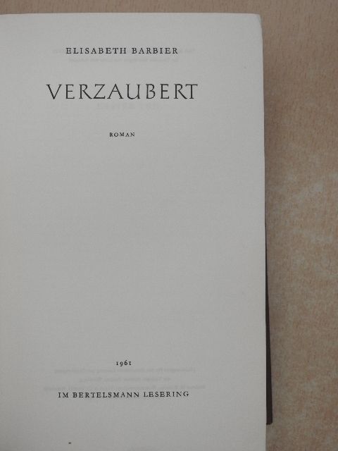 Elisabeth Barbier - Verzaubert [antikvár]