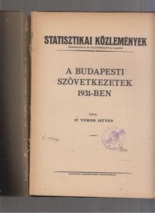 Török István - Statisztikai Közlemények 63. kötet 3. szám [antikvár]