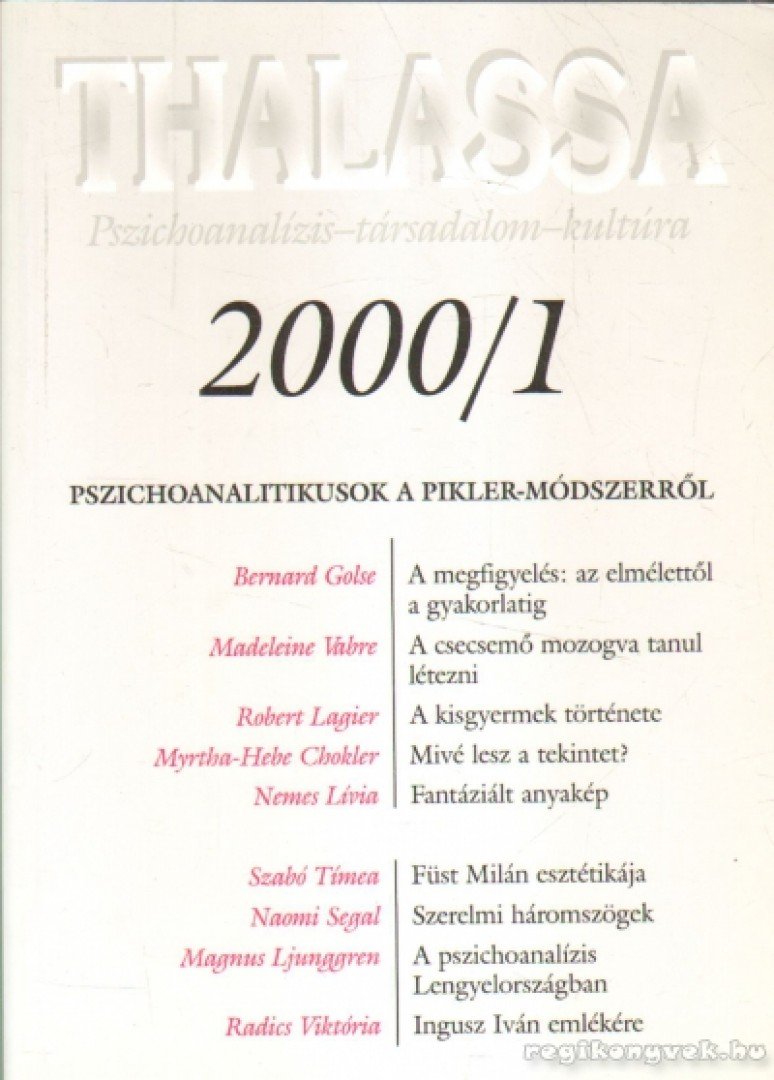 Thalassa 2000/1 [antikvár]