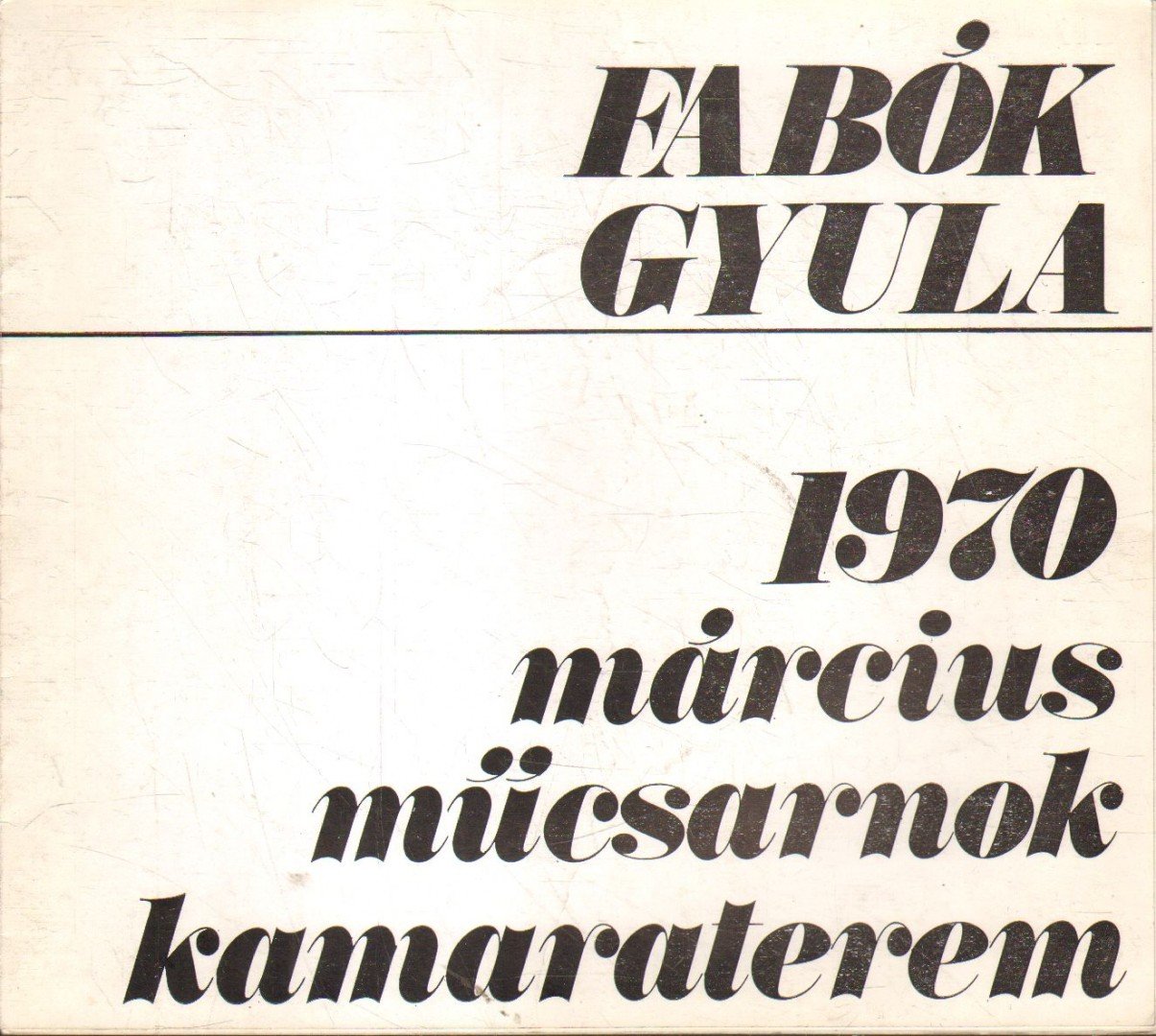 Rózsa Gyula - Fabók Gyula [antikvár]