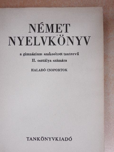 Dr. Kovács János - Német nyelvkönyv II. [antikvár]
