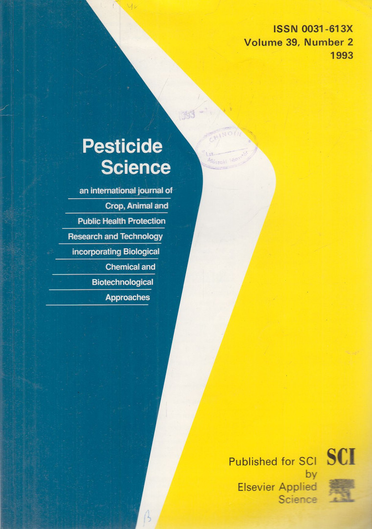 G. T. Brooks, L. G. Copping - Pesticide Science Volume 39, Number 2 1993 [antikvár]