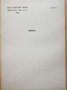 D. R. Fokos-Fuchs - Rolle der Syntax in der Frage nach Sprachverwandtschaft [antikvár]