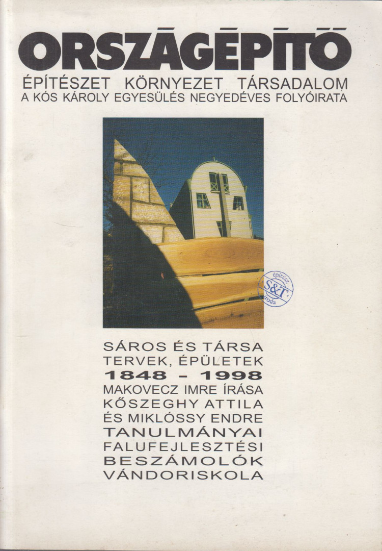 Gerle János (szerk.) - Országépítő kilencedik évfolyam első szám [antikvár]