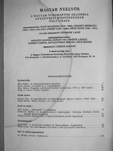 A. Molnár Ferenc - Magyar Nyelvőr 1986. január-március [antikvár]