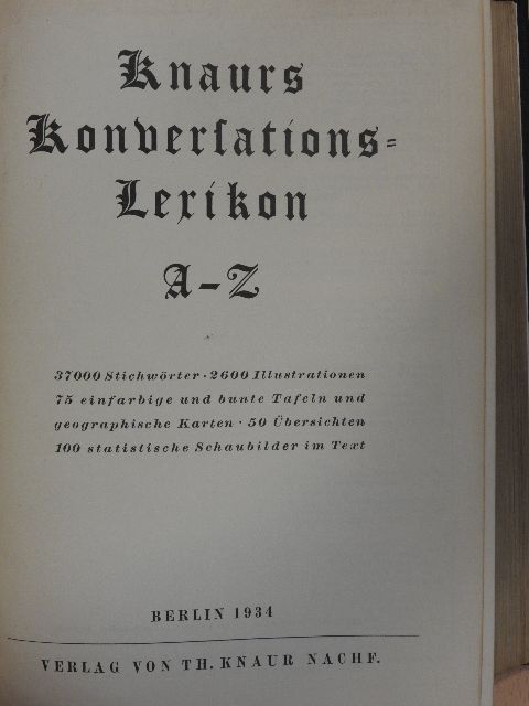 Knaurs konversations-lexikon A-Z [antikvár]