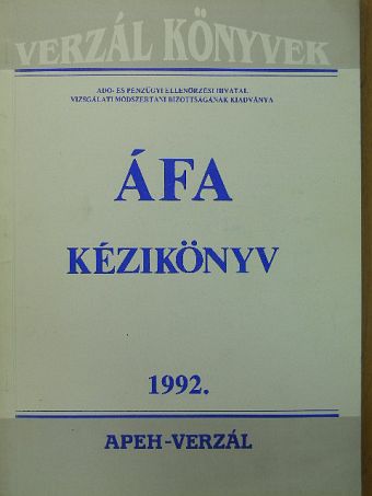 Balla Mihály - Áfa kézikönyv 1992 [antikvár]