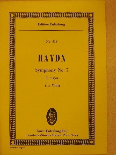 Josef Haydn - Symphony No. 7 C major [antikvár]